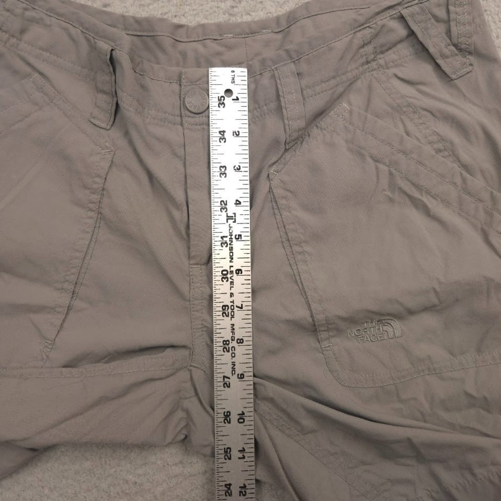 The North Face Womens Nylon Hiking Shorts Gray 33W 8.5 Inseam Outdoor Trail - Picture 10 of 12